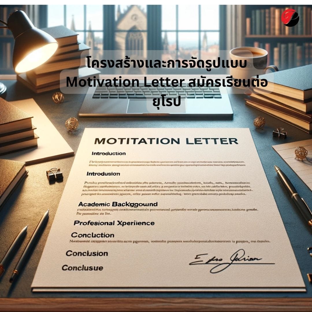 โครงสร้างและการจัดรูปแบบ Motivation Letter สมัครเรียนต่อยุโรป