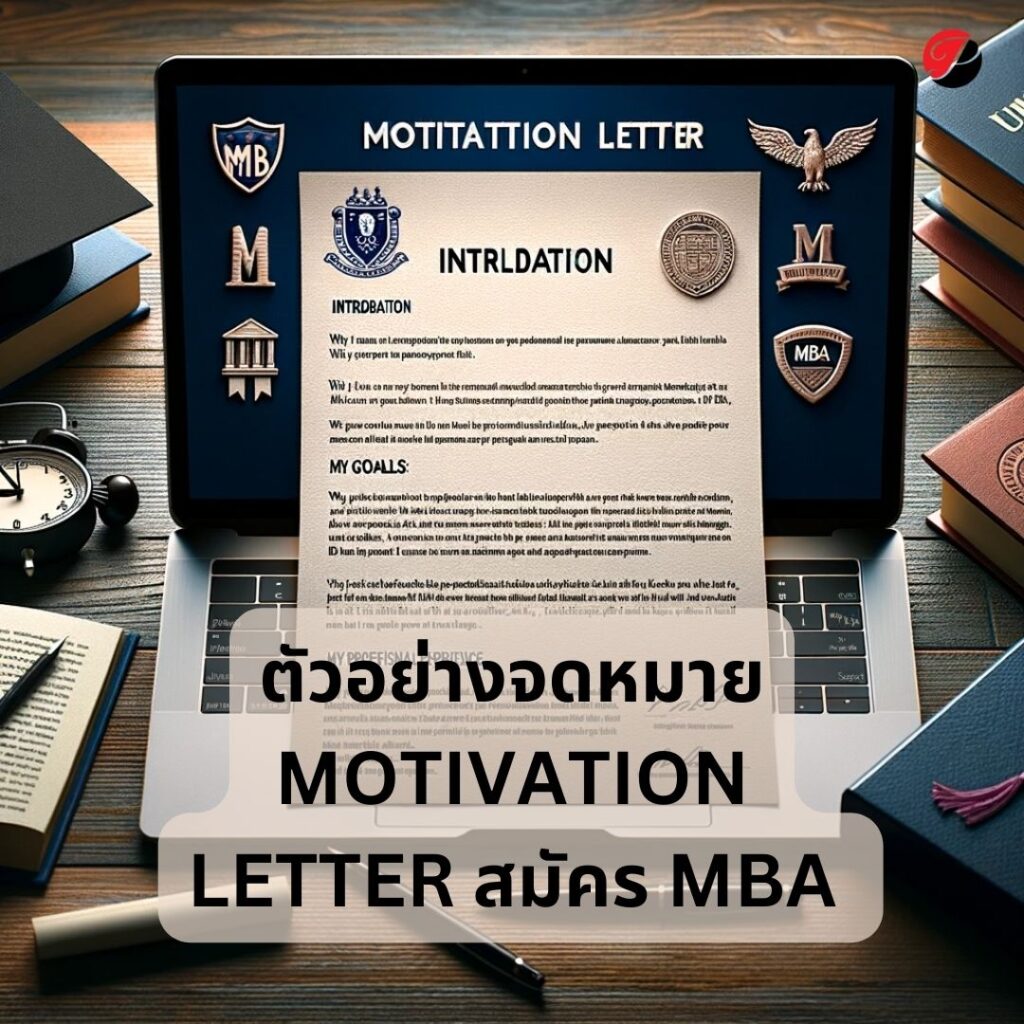 ตัวอย่างจดหมาย Motivation Letter สมัคร MBA Program