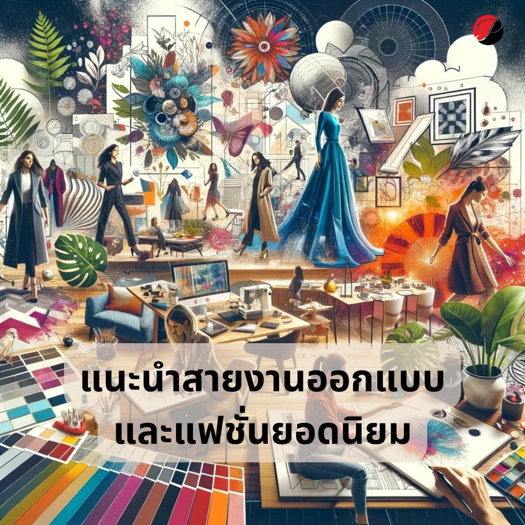 แนะนำสายงานออกแบบและแฟชั่นยอดนิยม