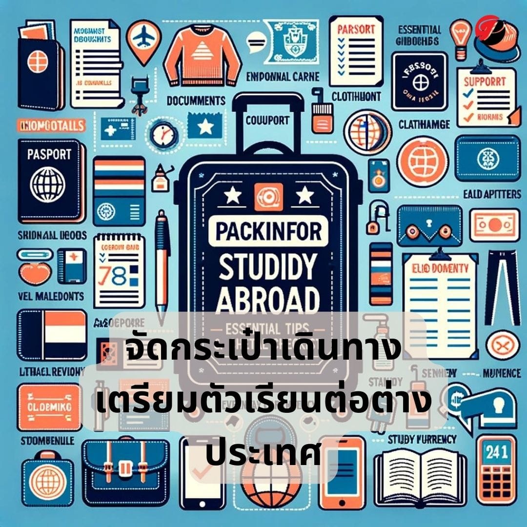 จัดกระเป๋าเดินทาง เตรียมตัวเรียนต่อต่างประเทศ